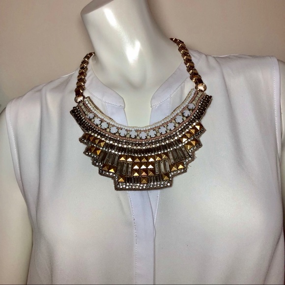 Chico's Jewelry - CHICO’S “Cora” Beaded Bib Necklace